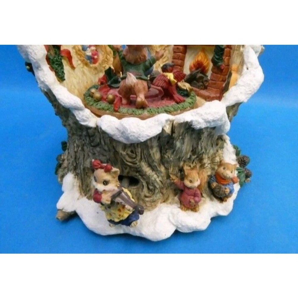 Vintage Berkeley Designs Music Box Santa Jingle Bells Ceramic Decorative Working - Picture 9 of 10